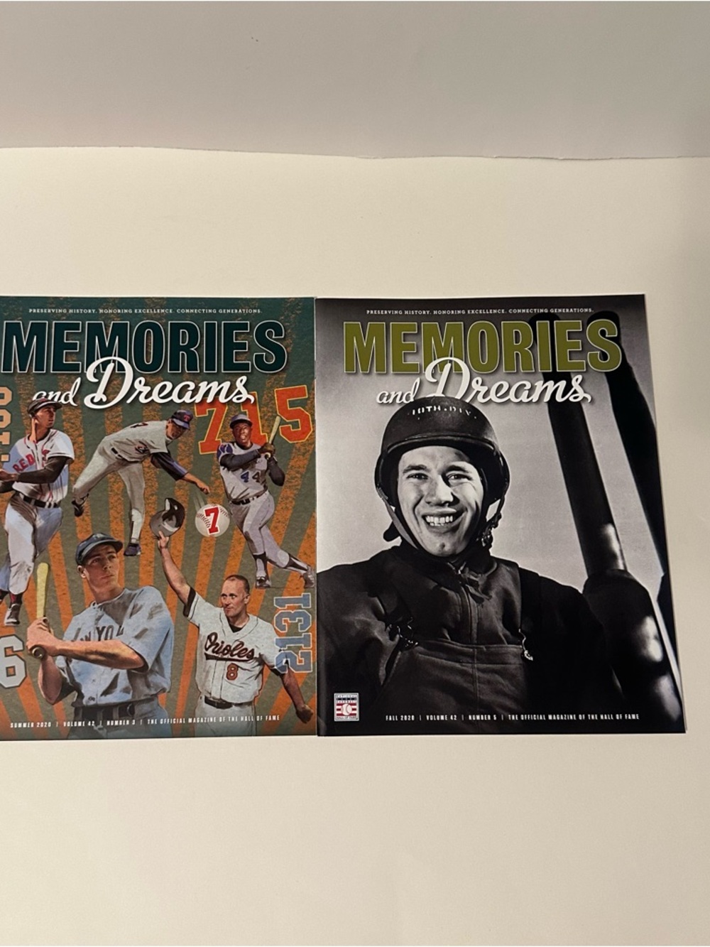 National Baseball Hall of Fame Memories and Dreams Magazine 2020 Fall & Summer
